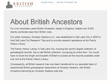 Tablet Screenshot of britishancestors.com